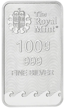 100g Silver Britannia Minted Bar