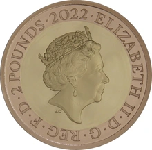 2022 Proof £2 Gold Coin Alexander Graham Bell Boxed