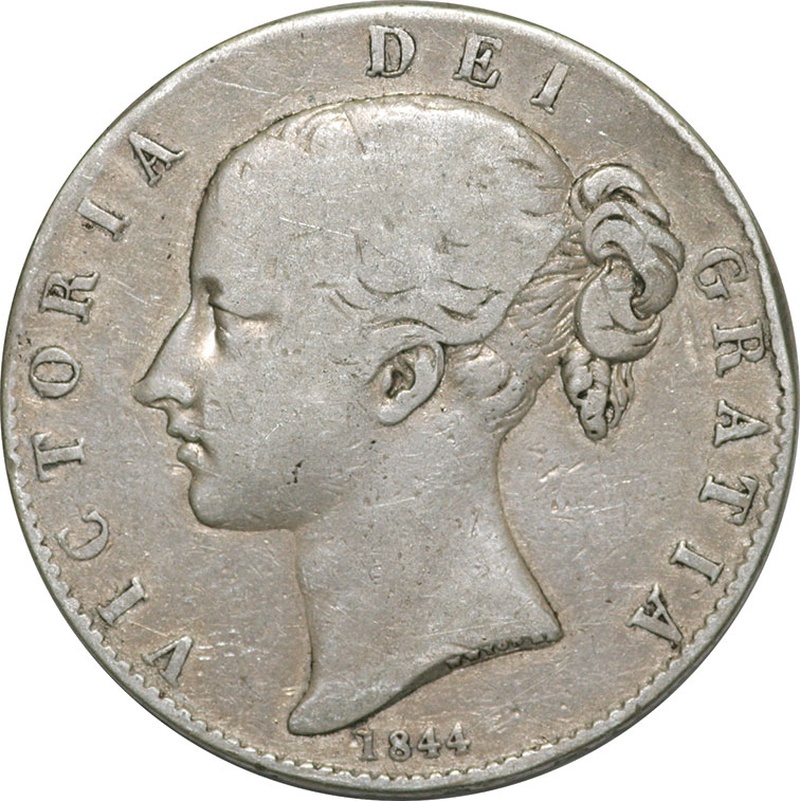 1844 Victoria Young Head Crown - Fine