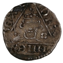 1207-11 King John Hammered Silver Penny Roberd on Dublin