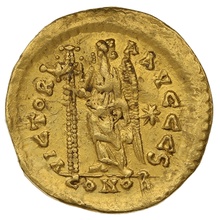 457-474 Gold Solidus Coin Leo I
