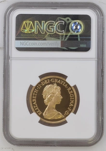 1980 Proof £2 Coin Gold Double Sovereign NGC PF69
