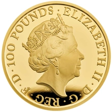 2019 1oz Falcon of the Plantagenets Gold Coin Queen's Beasts Proof Boxed