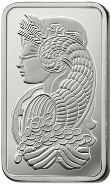 1oz Silver Bar PAMP Lady Fortuna Minted