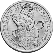 2017 1oz Lion of England Platinum Coin Queen's Beasts