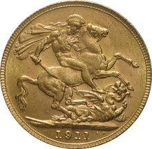 1911 Gold Sovereign Coin George V Perth
