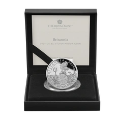 2026 Britannia 2oz Silver Proof Coin Boxed