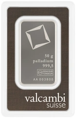 50g Palladium Bar Valcambi