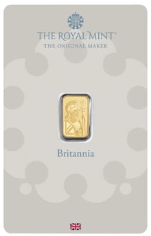Britannia 1 Gram Minted Gold Bar
