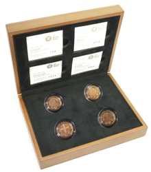 Gold Proof 2010-2011 Capital Cities of the United Kingdom £1 set Boxed