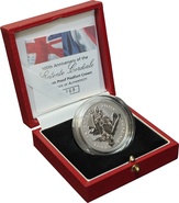 3 oz Platinum Entente Cordiale £5 Pounds Piedfort Proof Crown 2004 Boxed