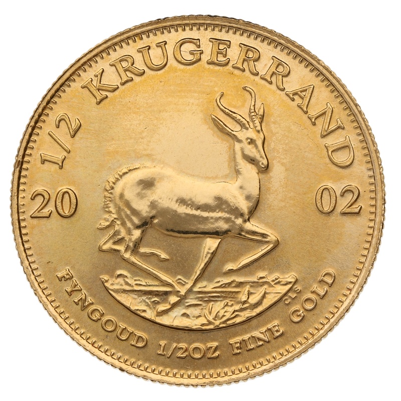 2002 1/2oz Krugerrand Gold Coin