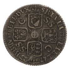 1723 George I Milled Silver Sixpence