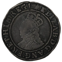 1582-1583 Silver Shilling Coin Elizabeth I Bell