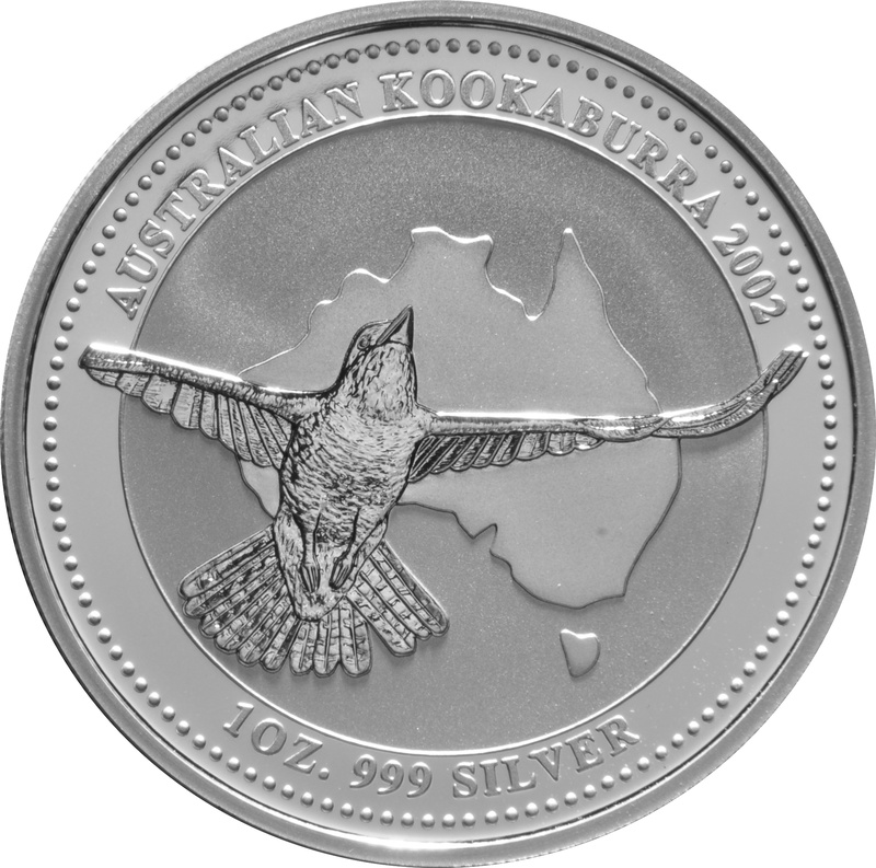 2002 Australian Kookaburra Silver Coin 1oz