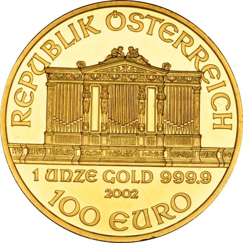 2002 Austrian Gold Philharmonic Coin 1oz