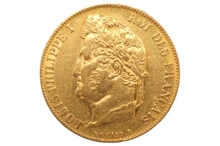 1846 20 French Francs - Louis-Philippe Laureate Head - A