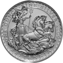 Second Hand 1oz Silver Britannias .958