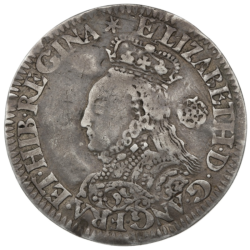1562 Silver Sixpence Coin Elizabeth I Star