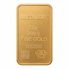 50g Gold Bar Metalor