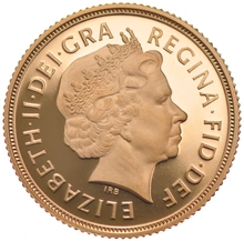1998 Proof Gold Half Sovereign Elizabeth II Fourth Head
