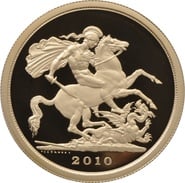 2010 Proof Gold £5 Coin Quintuple Sovereign