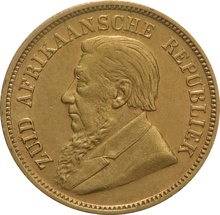 1/2 Pond Gold Coin South Africa 1892 - 1897