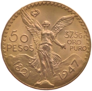 Mexican 50 Pesos Gold Coin