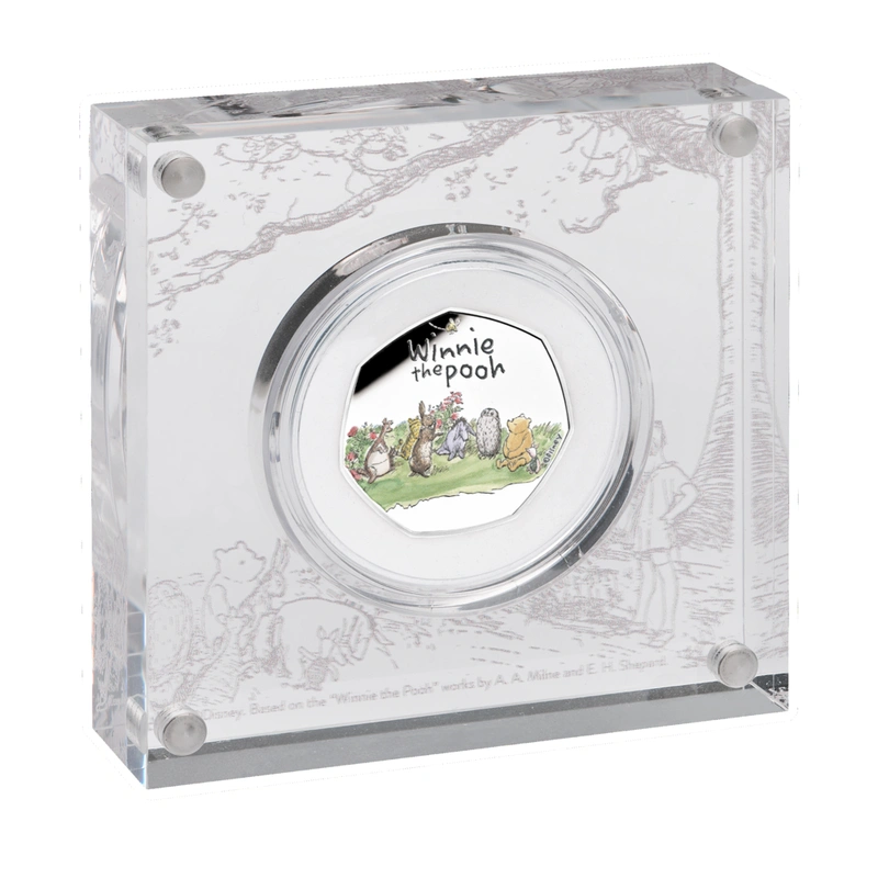 2021 Proof 50p Silver Coin Winnie the Pooh Boxed
