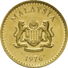 Malaysian 1976 500 Ringgit Tapir Gold Coin