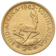 1962 R2 Gold Coin 2 Rand South Africa