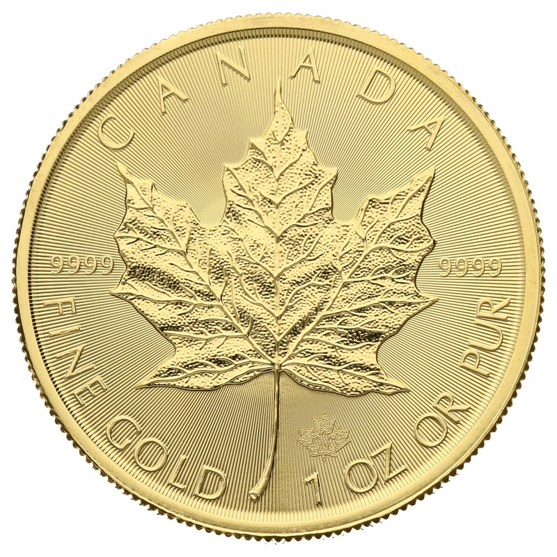 2019 Canadian Maple Leaf Gold Coin 1oz