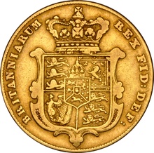 1829 Gold Sovereign Coin George IV Bare Head NGC VF25