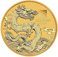 2024 1/20oz Perth Mint Year of the Dragon Gold Coin