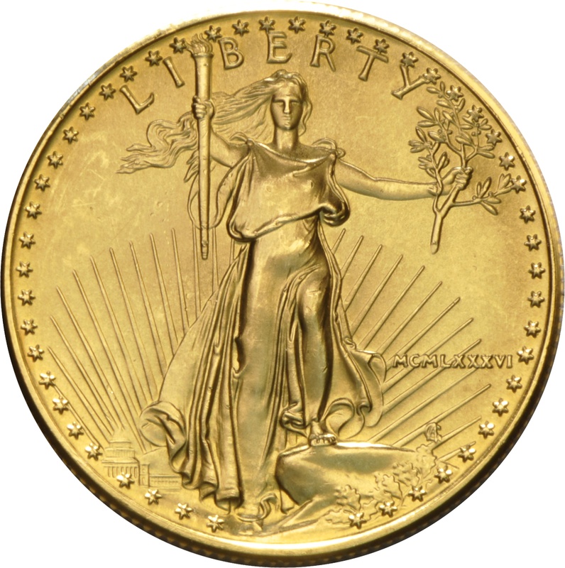 1986 Half Ounce Eagle Gold Coin MCMLXXXVI