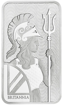 100g Silver Britannia Minted Bar
