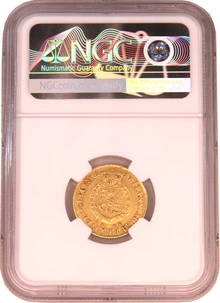 1808 Gold Half Guinea Coin George III NGC AU53