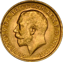 1916 Gold Sovereign Coin George V NGC MS62