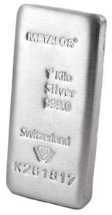 25 x 1kg Silver Metalor Bars
