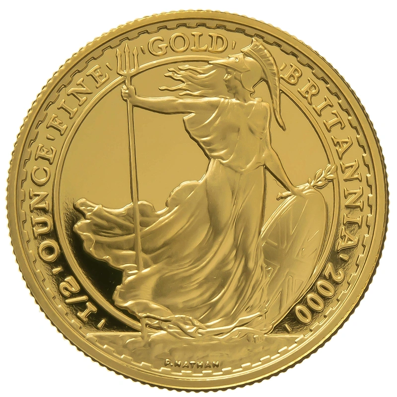 2000 Proof 1/2oz Gold Britannia Coin