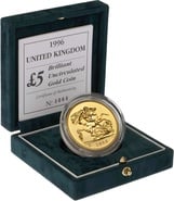 1996 Gold £5 Coin Brilliant Uncirculated Boxed