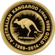 2014 Quarter Ounce Gold Australian Nugget 25th Anniversary