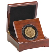 2021 Gothic Crown Quartered Arms - 5oz Proof Gold Coin Boxed