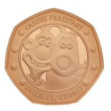 2019 Wallace and Gromit Fifty Pence 50p Proof Gold Coin Boxed