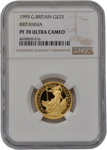 1995 Proof 1/4oz Gold Britannia Coin NGC PF70
