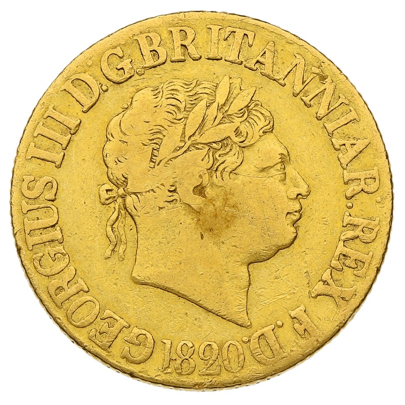 1820 Gold Sovereign George IIII Closed 2