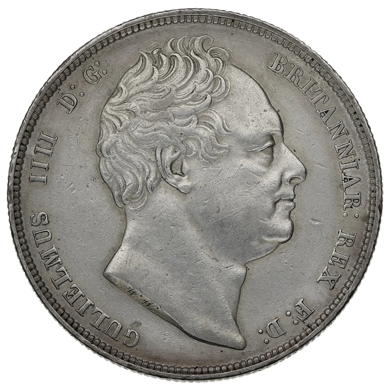 1834 Silver Half Crown Coin William IV