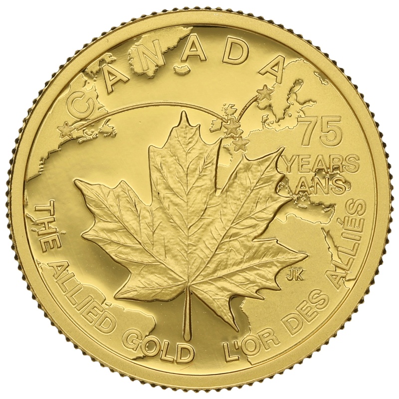 2015 1/4oz Canadian Maple Leaf Gold Coin The Allied Gold