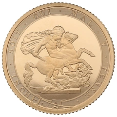2017 Proof Gold Half Sovereign Elizabeth II Fifth Head