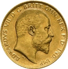 1910 Gold Half Sovereign Edward VII